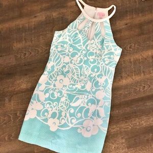 Lilly Pulitzer Blue & White Shift Dress
